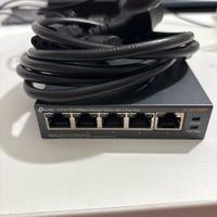 Switch ethernet POE 5 porte 100 mbit TPLINK
