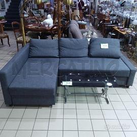 DIVANO ANGOLARE TESSUTO GRIGIO