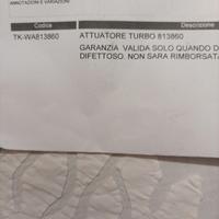 Attuatore turbo Volkswagen 1600 diesel