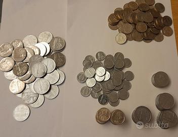 Lotto 205 Monete da 100 Lire Italiane