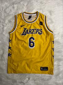 Canotta Lakers James 6 Gialla