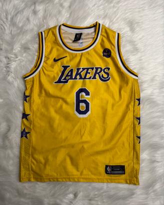 Canotta Lakers James 6 Gialla