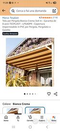 Telo per pergola gazebo in PVC