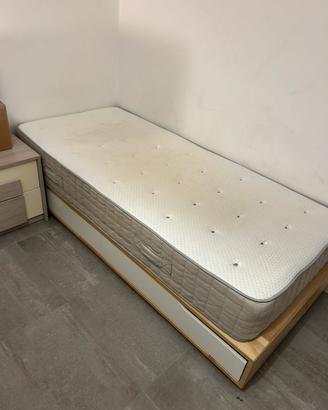 Letto singolo con cassettoni ikea