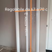 porta doccia pieghevole 