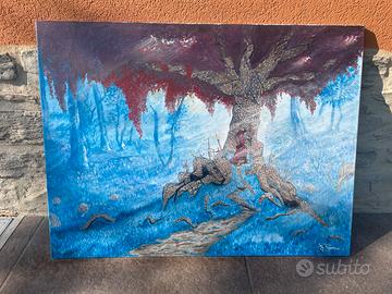 Dipinto acrilico „la via dei Re“