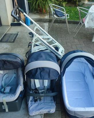 Trio Inglesina Trilogy blu/grugio