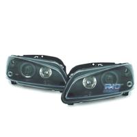 FARI PEUGEOT 106 ANGEL EYES FONDO NERO H1 96-05