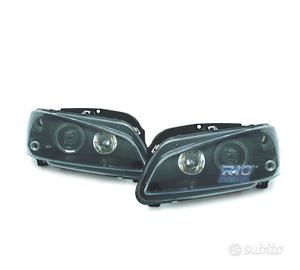 FARI PEUGEOT 106 ANGEL EYES FONDO NERO H1 96-05