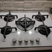 Piano Cottura Whirlpool vetro temperato  bianco