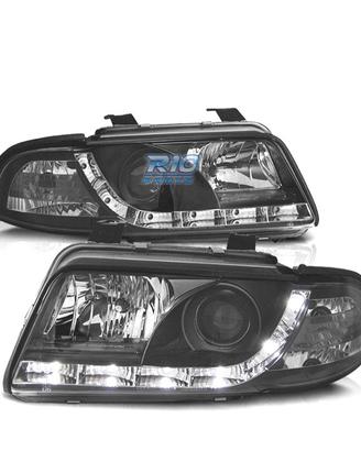 FARI PER AUDI A4 B5 94-99 LUCE DIURNA A LED FONDO 