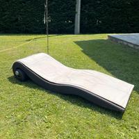 Lettino da giardino Conca MBM con cuscino