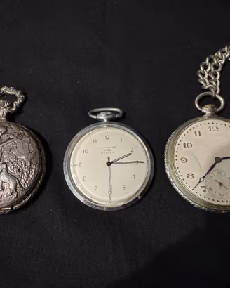 Lotto 3 Orologi da tasca vintage