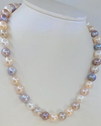 Collana di perle Edison 14 carati Oro bianco