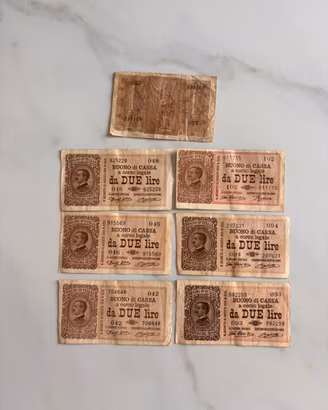 Lotto Bamconote Regno D’Italia