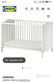 lettino ikea bambini nuovo 