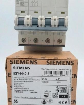 Interruttore Magnetotermico Siemens 5SY4440-8 D40