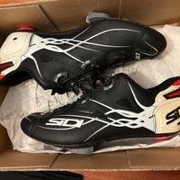 SIDI SHOT MATT BLACK WHITE CARBON