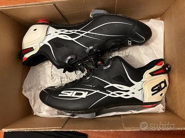 SIDI SHOT MATT BLACK WHITE CARBON