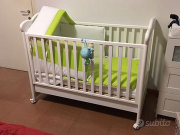 Lettino+materasso+piumone