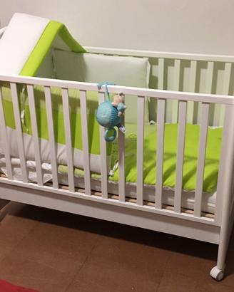 Lettino+materasso+piumone