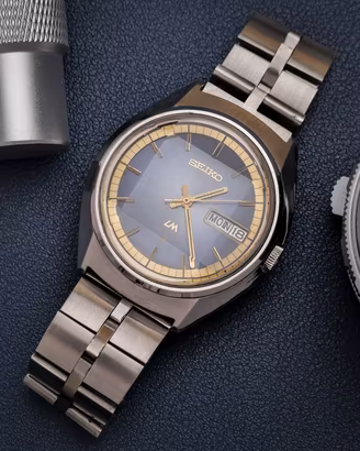 Seiko raro Lord Matic 5606 7270 vetro prismatico 