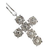 Collana con Croce  modello magic con Diamanti Oro