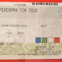 Biglietto finale Supercoppa Inter Roma