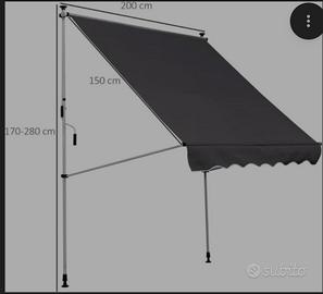 tenda da esterno removibile 