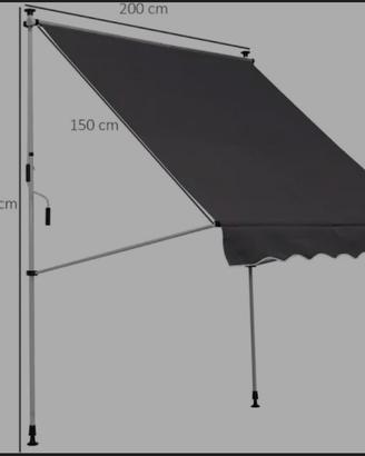 tenda da esterno removibile 