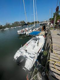 Barca open 6 mt con motore mercury 40/60