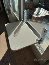 2 mensole finestra gatto con ventose ottime