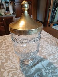 Vaso Caramelleria Vintage Anni '50 Cristallo 