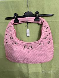 borsa rosa a treccie