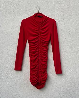 Vestito mini drappeggiato Zara.