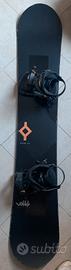 Tavola snowboard volkl 157, attacchi Ride