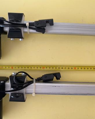 Coppia due motorini poltrone relax  alluminio