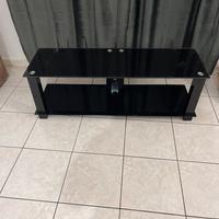 Porta tv in vetro nero come nuovo
