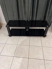 Porta tv in vetro nero come nuovo