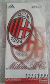 Campagna abbonamenti milan 1998 piu adesivi