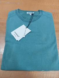 Maglia in cotone manica lunga blu  tg xxl