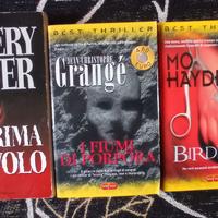 n.3 libri genere thriller autori vari