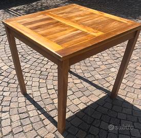 Tavolo da pranzo 80x80 cm in legno teak