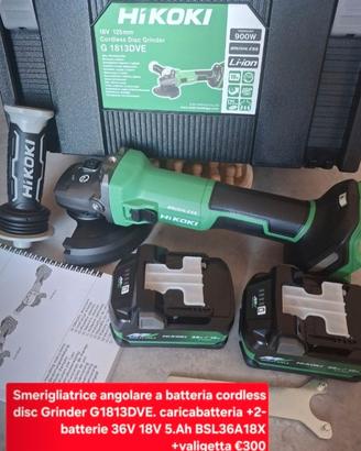 Smerigliatrice angolare a batteria G1813DVE 