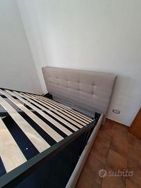 LETTO MATRIMONIALE IN TESSUTO A CONTENITORE 