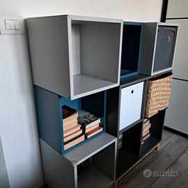 Mobile libreria componibile/modulare in legno Eket