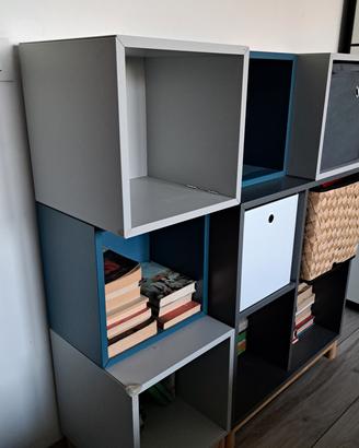 Mobile libreria componibile/modulare in legno Eket