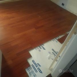 Parquet flottante doussie listone giordano mq 14