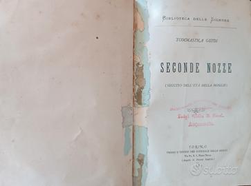 libro vintage "seconde nozze"