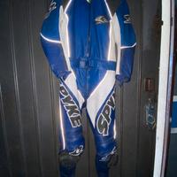Tuta moto spyke pelle divisibile vintage